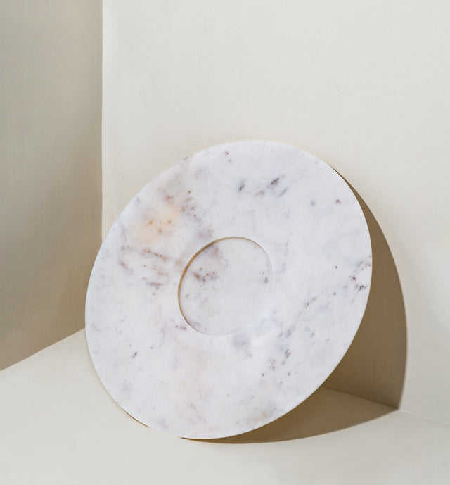 Argent Celestial Marble Tray